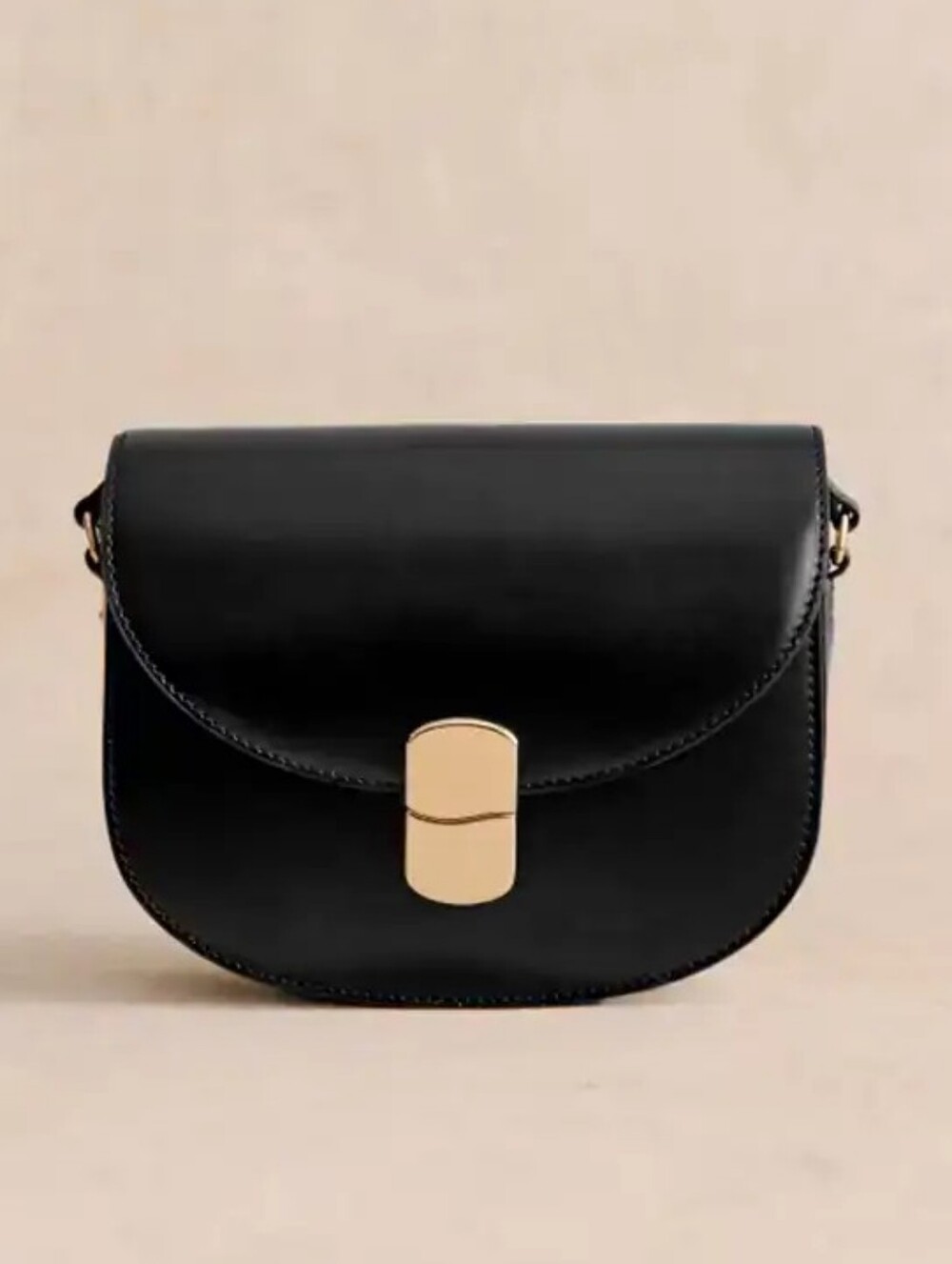 NWT SEZANE CLAUDE BAG - GLOSSY BLACK